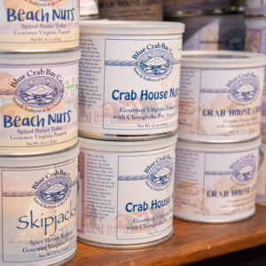 Founded in 1985 by Pam Barefoot and purchased in 2016 by Elizabeth Lankford, Blue Crab Bay Co. offers coastal-themed specialty foods. Best sellers include Virginia peanut snacks, Bloody Mary mixer, and seafood seasonings.