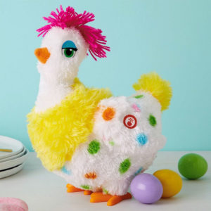 Sassy Squawkin' Egg Droppin' Hen Musical Stuffed Animal With Motion. Get it for $19.99 with the purchase of three Hallmark cards while supplies last.